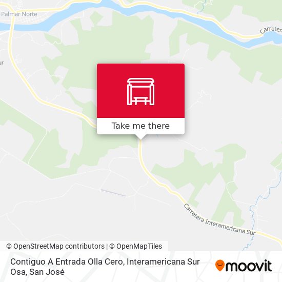 Contiguo A Entrada Olla Cero, Interamericana Sur Osa map