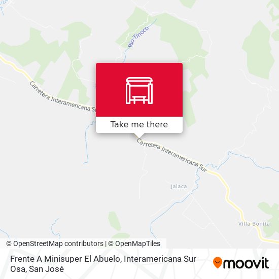 Frente A Minisuper El Abuelo, Interamericana Sur Osa map
