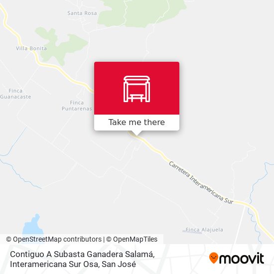 Contiguo A Subasta Ganadera Salamá, Interamericana Sur Osa map