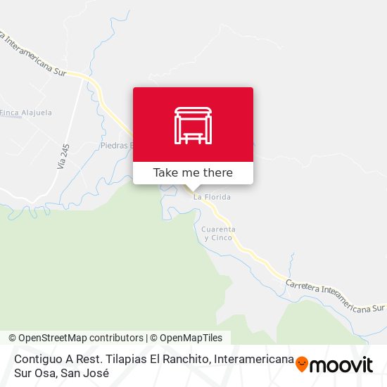 Contiguo A Rest. Tilapias El Ranchito, Interamericana Sur Osa map