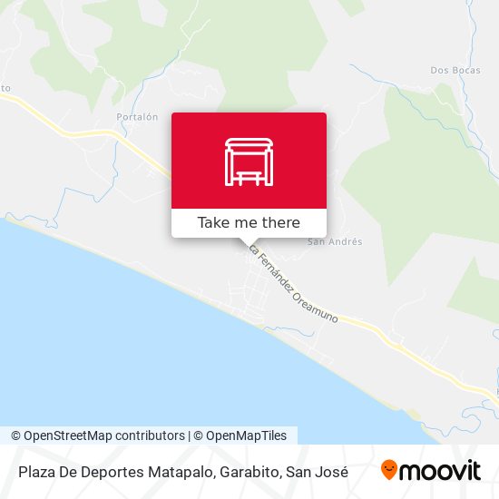 Plaza De Deportes Matapalo, Garabito map