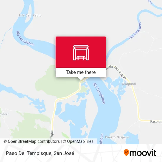 Paso Del Tempisque map