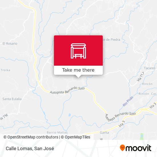 Mapa de Calle Lomas