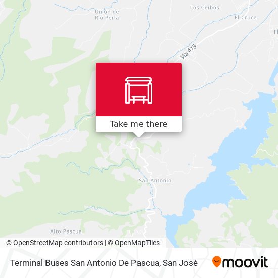 Terminal Buses San Antonio De Pascua map