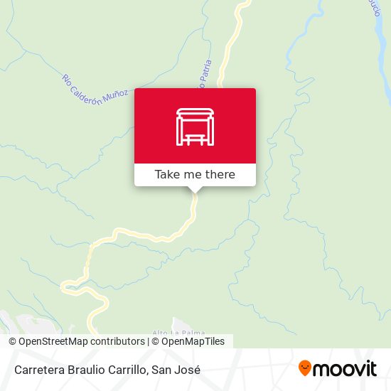 Carretera Braulio Carrillo map