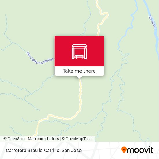 Carretera Braulio Carrillo map