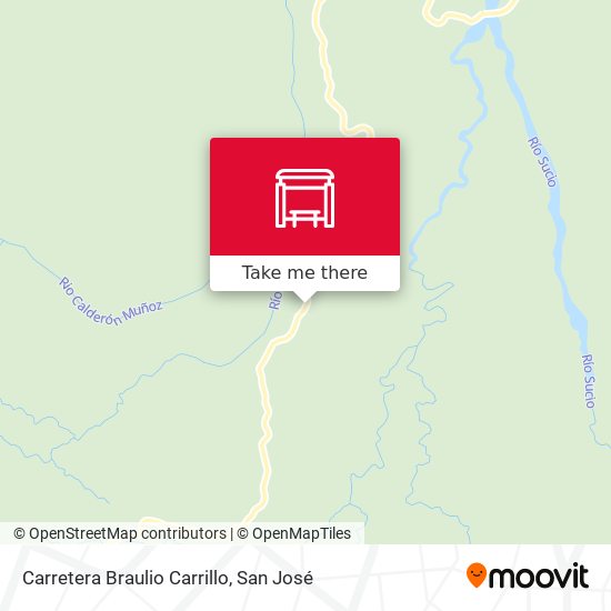Carretera Braulio Carrillo map