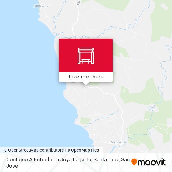 Contiguo A Entrada La Joya Lagarto, Santa Cruz map