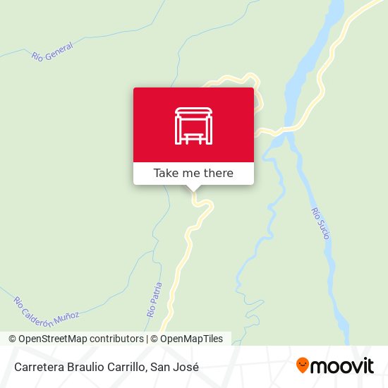 Carretera Braulio Carrillo map