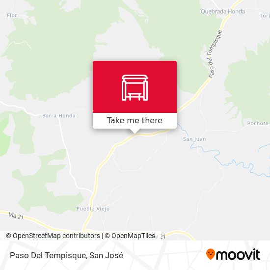 Mapa de Paso Del Tempisque