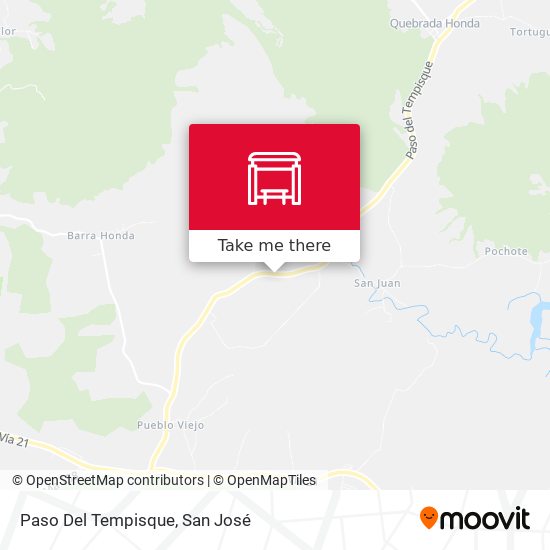 Paso Del Tempisque map