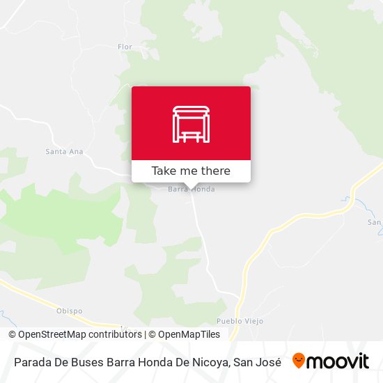 Parada De Buses Barra Honda De Nicoya map