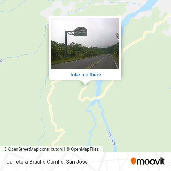 Carretera Braulio Carrillo map