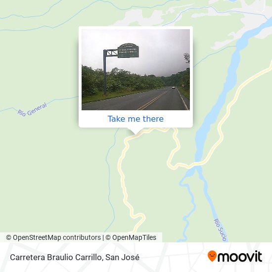 Carretera Braulio Carrillo map