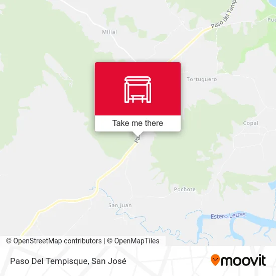 Paso Del Tempisque map