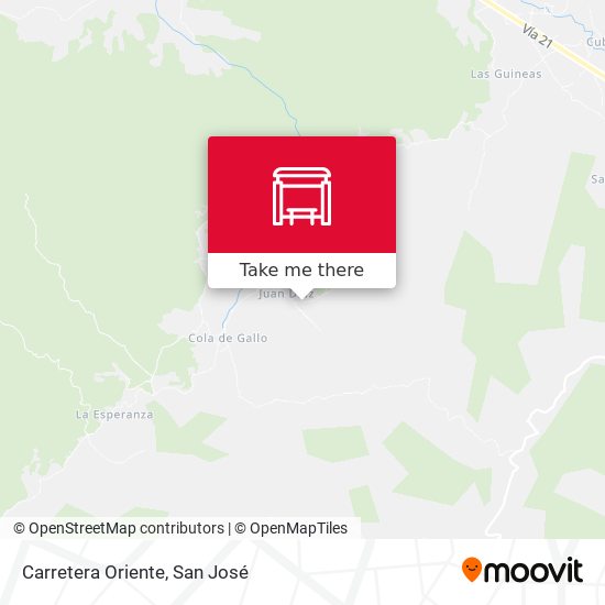 Mapa de Carretera Oriente