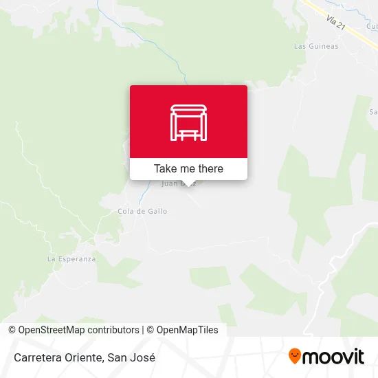 Carretera Oriente map