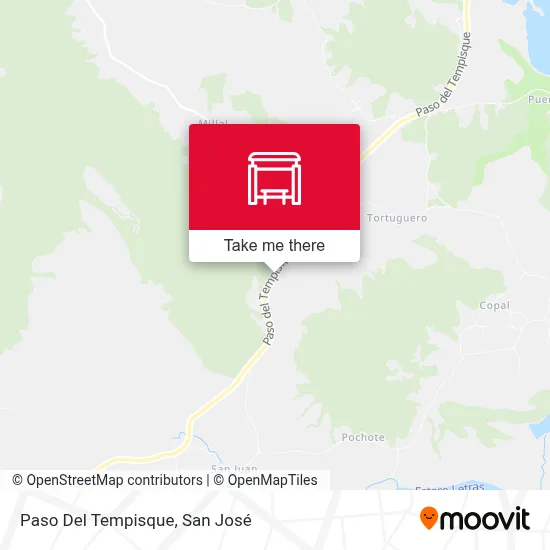 Paso Del Tempisque map