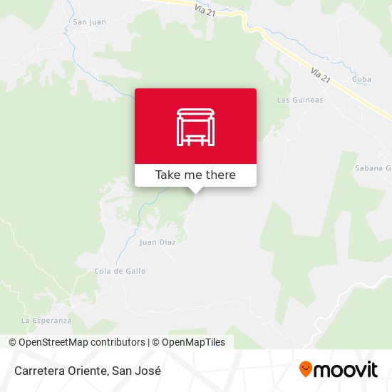 Mapa de Carretera Oriente
