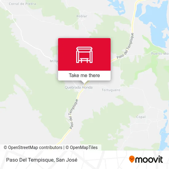 Paso Del Tempisque map