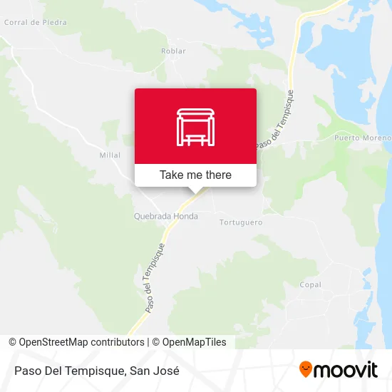 Paso Del Tempisque map