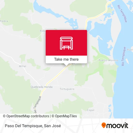 Paso Del Tempisque map