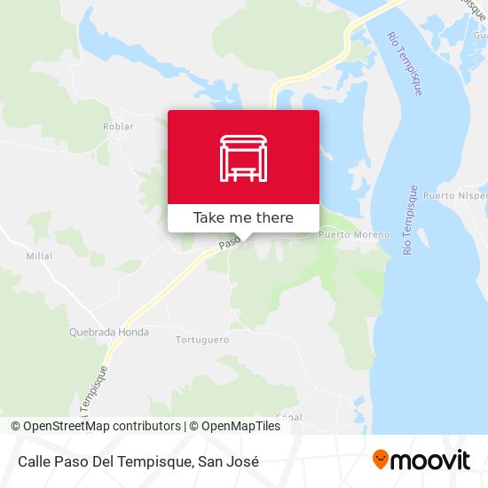 Calle Paso Del Tempisque map