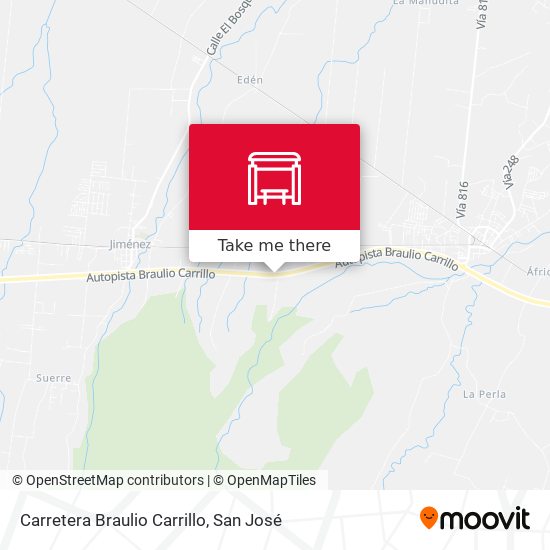Carretera Braulio Carrillo map