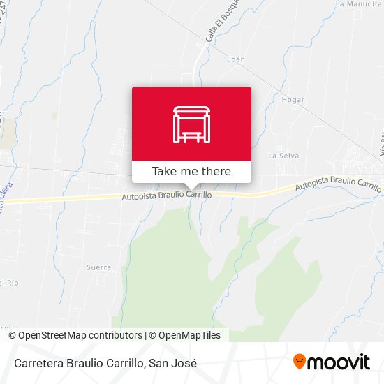 Carretera Braulio Carrillo map