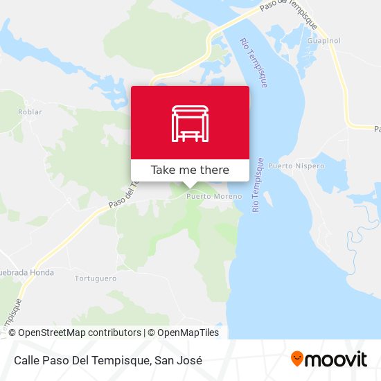 Calle Paso Del Tempisque map