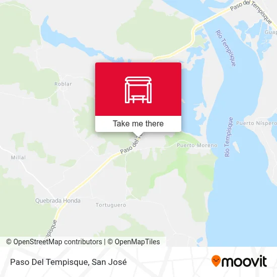 Paso Del Tempisque map