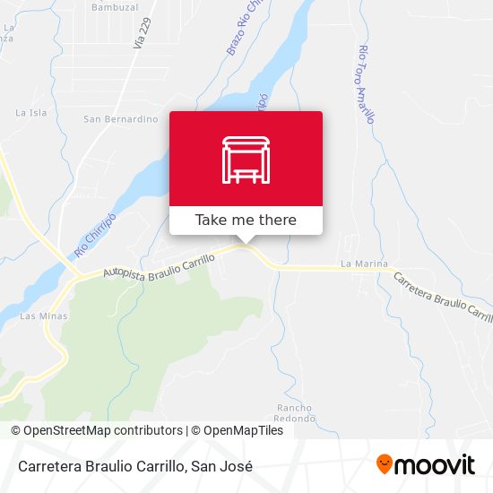 Carretera Braulio Carrillo map