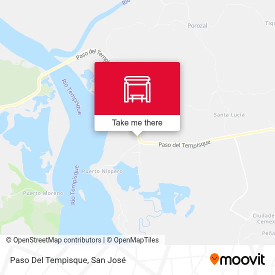 Paso Del Tempisque map