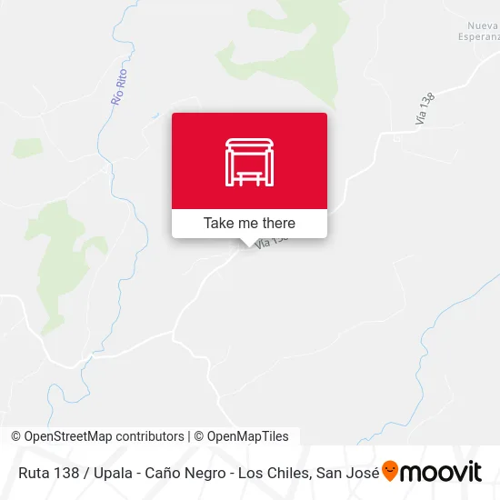 Ruta 138 / Upala - Caño Negro - Los Chiles map