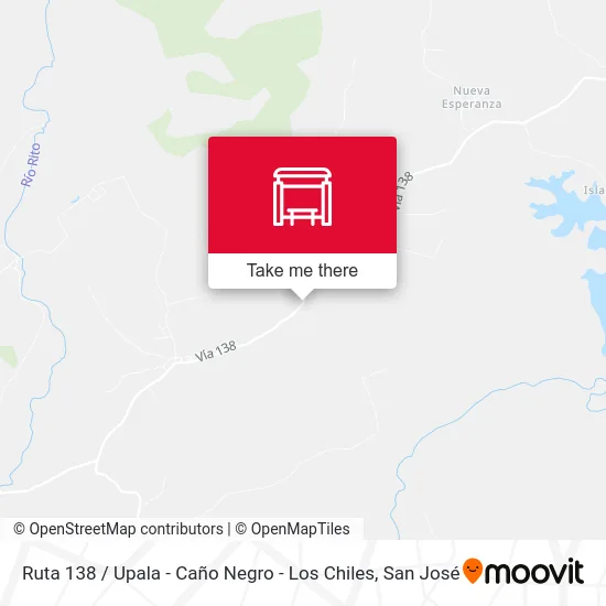 Ruta 138 / Upala - Caño Negro - Los Chiles map