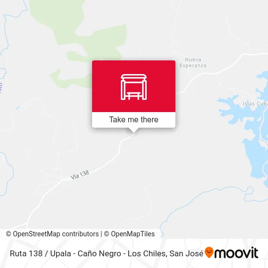 Ruta 138 / Upala - Caño Negro - Los Chiles map