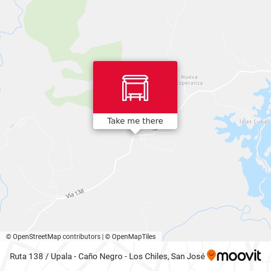 Mapa de Ruta 138 / Upala - Caño Negro - Los Chiles
