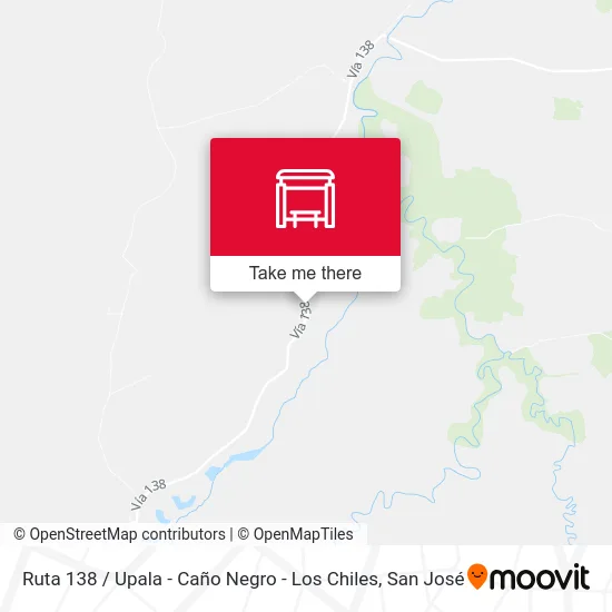 Ruta 138 / Upala - Caño Negro - Los Chiles map