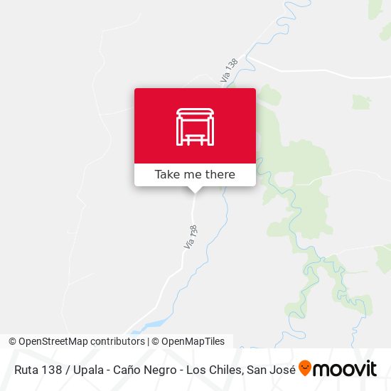 Mapa de Ruta 138 / Upala - Caño Negro - Los Chiles