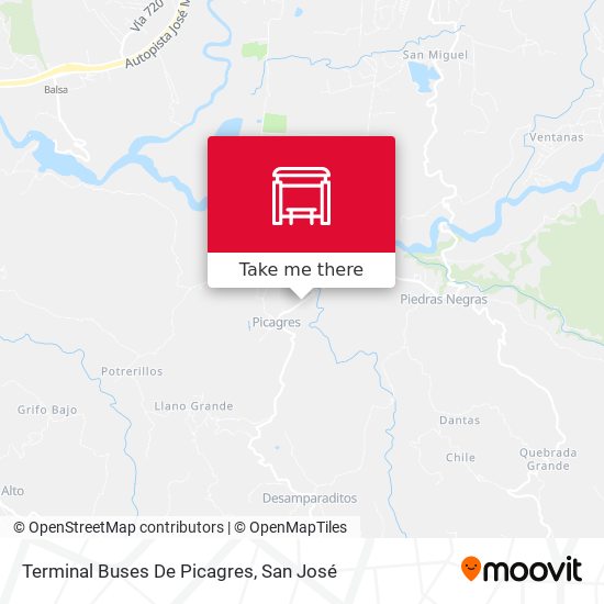 Terminal Buses De Picagres map
