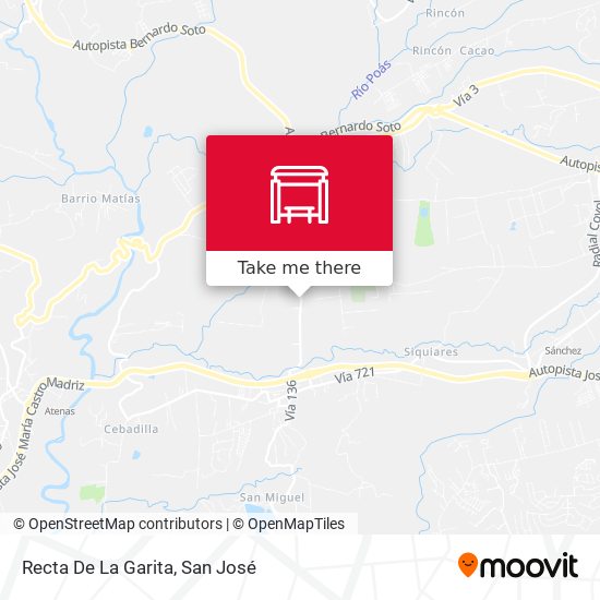 Mapa de Recta De La Garita