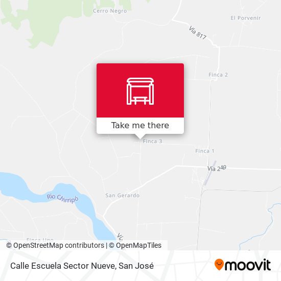 Mapa de Calle Escuela Sector Nueve