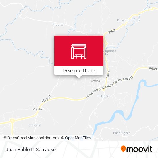 Mapa de Juan Pablo II