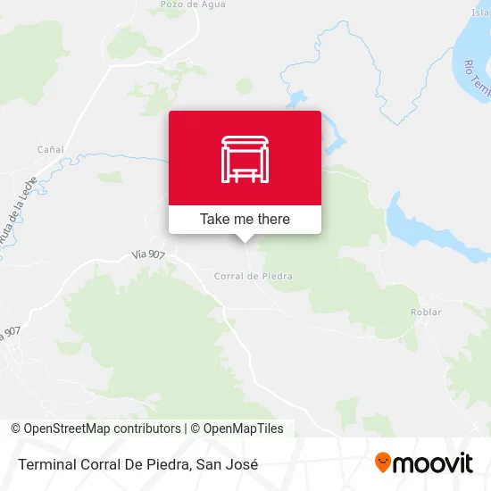 Terminal Corral De Piedra map