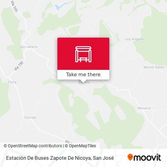 Mapa de Estación De Buses Zapote De Nicoya