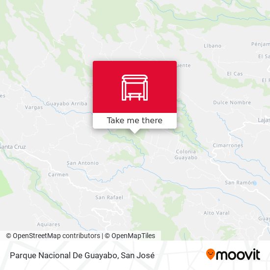 Parque Nacional De Guayabo map