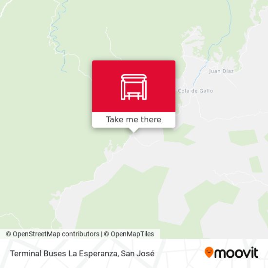 Terminal Buses La Esperanza map