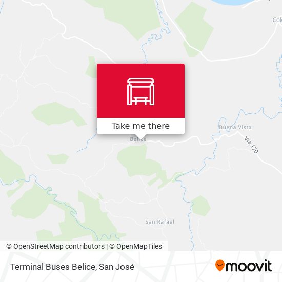 Terminal Buses Belice map