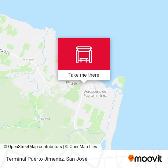 Terminal Puerto Jimenez map