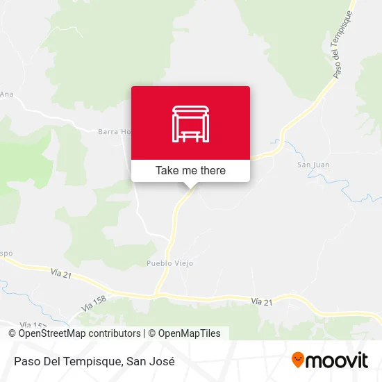 Paso Del Tempisque map